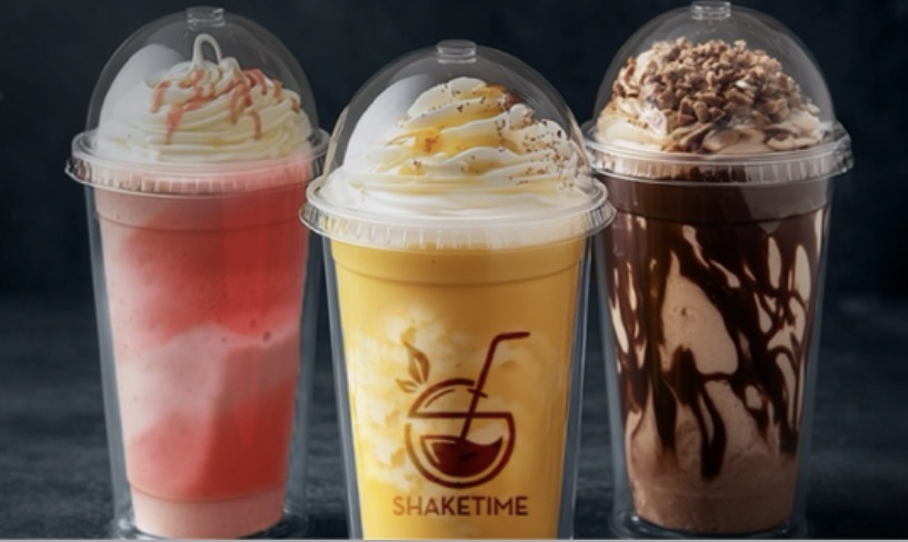 ShakeTime milkshakes menu